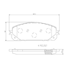 Pastillas Freno Jeep Cherokee 2014-2023 Delantero 4