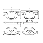 Pastillas Freno Peugeot Partner 2019-2023 Delantero 2