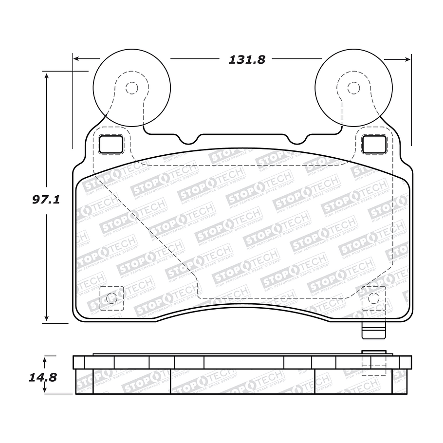 Pastillas Freno Chevrolet Corvette 2014-2019 Delantero 3