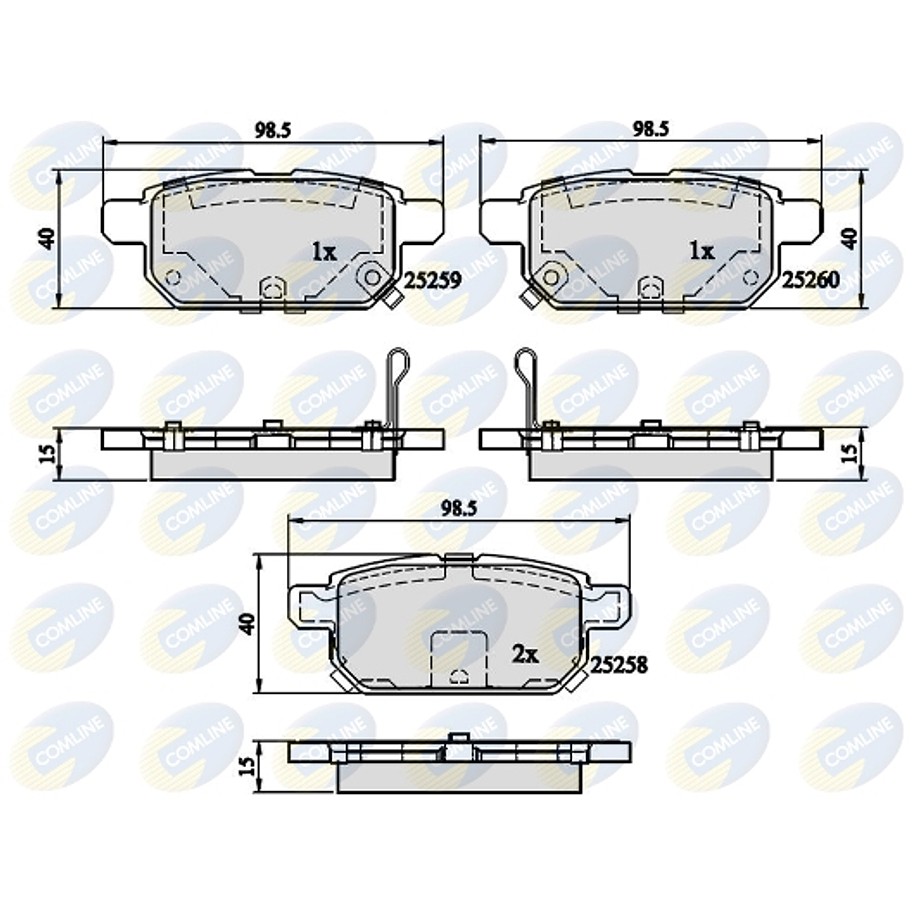Pastillas Freno Suzuki Swift 2010-2017 Trasero 4