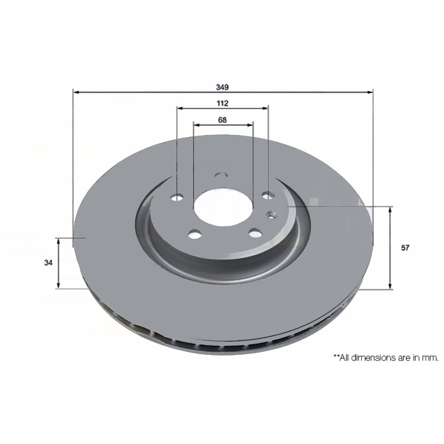 Disco Freno COMLINE ADC4010V 2