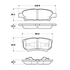 Pastillas Freno Jeep Patriot 2007-2017 Trasero 3