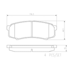 Pastillas Freno Lexus GX470 2003-2009 Trasero 4