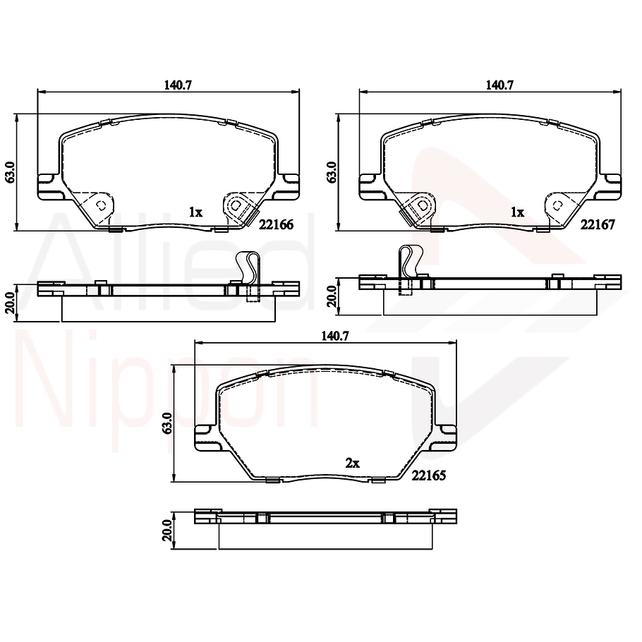 Pastillas Freno Fiat 500X 2014-2023 Delantero 4