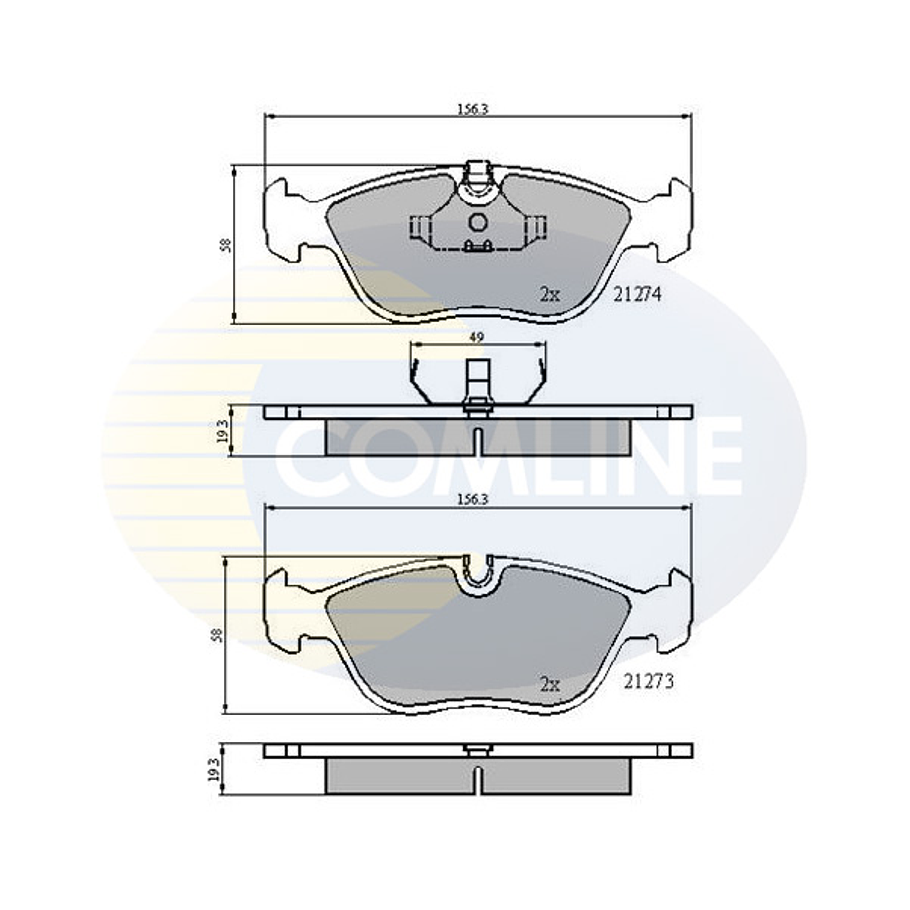 Pastillas Freno COMLINE CBP0719 3