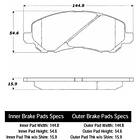Pastillas Freno Mitsubishi Galland 1996-2006 Delantero 2