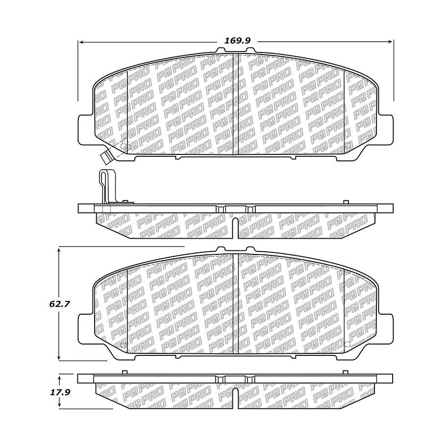 Pastillas Freno Nissan Armada 2004-2015 Delantero 3