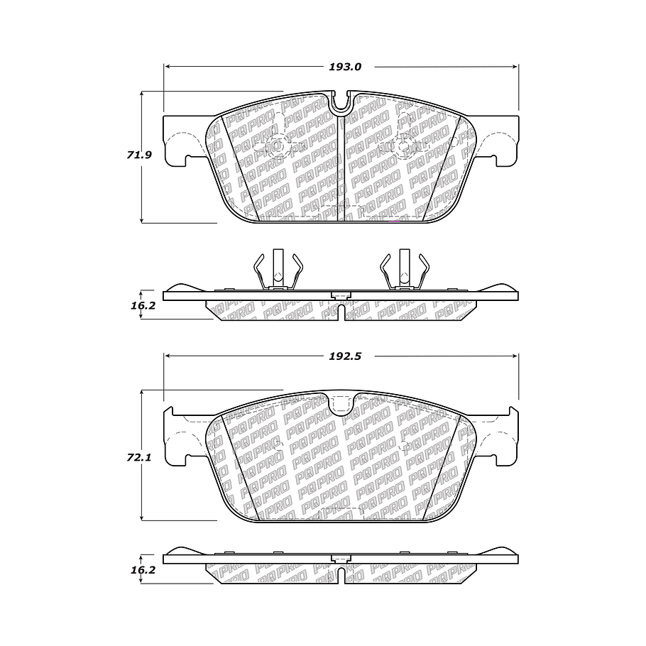 Pastillas Freno Mercedes Benz GLS550 2013-2019 Delantero 4