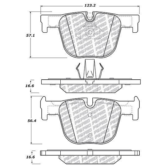 Pastillas Freno PQPRO 500.16100