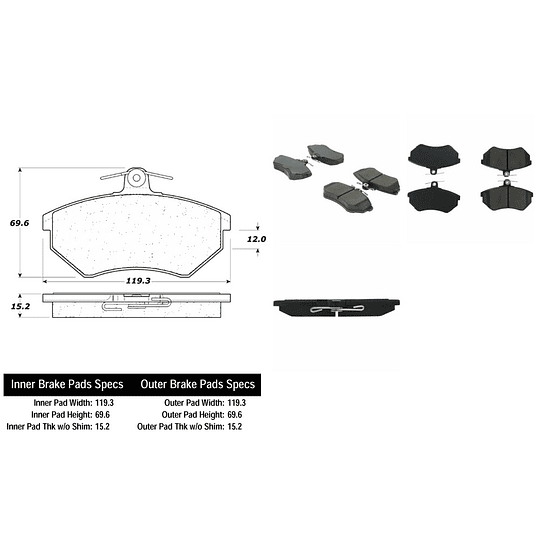 Pastillas Freno C-TEK 102.06960