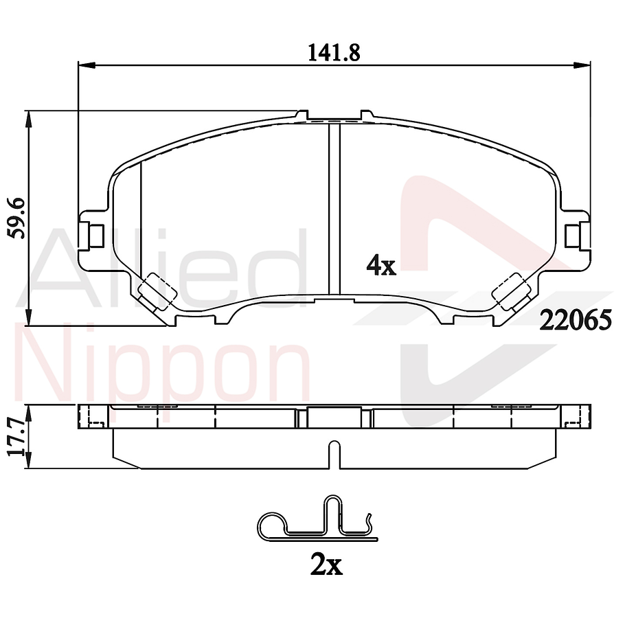 Pastillas Freno Renault Koleos 2016-2023 Delantero 4