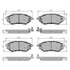 Pastillas Freno Subaru Impreza 2016-2023 Delantero 3