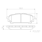 Pastillas Freno Subaru Forester 2002-2007 Trasero 2