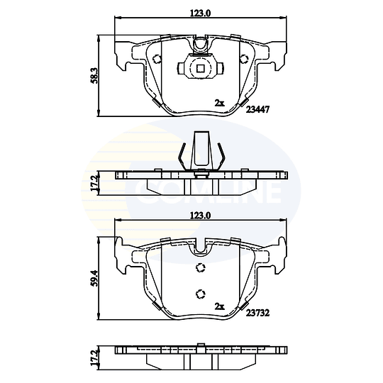 Pastillas Freno COMLINE CBP02295