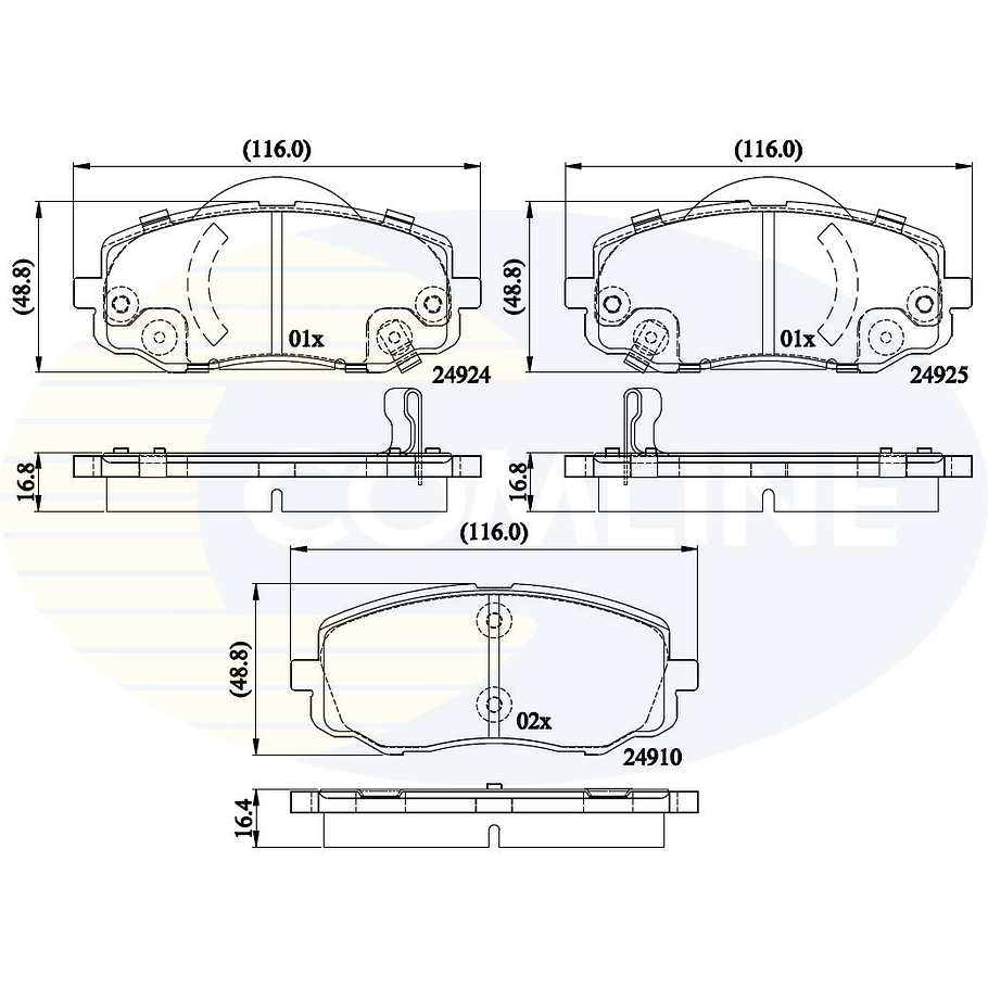 Pastillas Freno Hyundai Santa Fe 2007-2013 Delantero 4