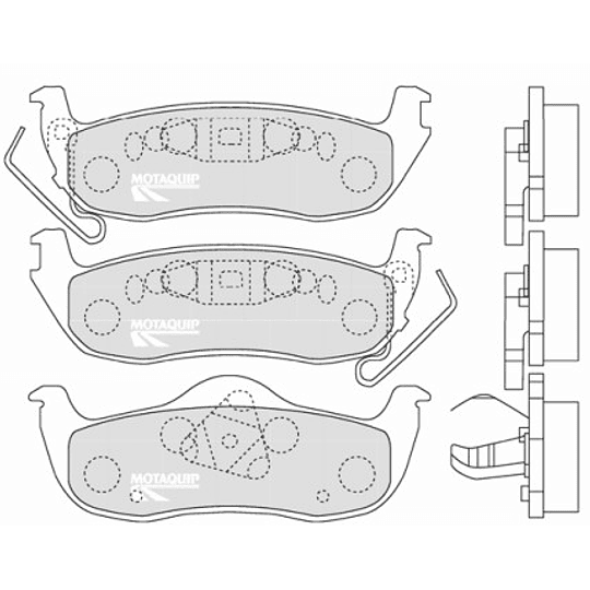 Pastillas Freno Nissan NP300 2005-2020 Trasero