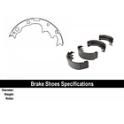 Balata Freno Chrysler Town & Country 1991-1995 Trasero 3