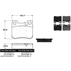 Pastillas Freno Mercedes Benz C280 1994-2000 Trasero 2