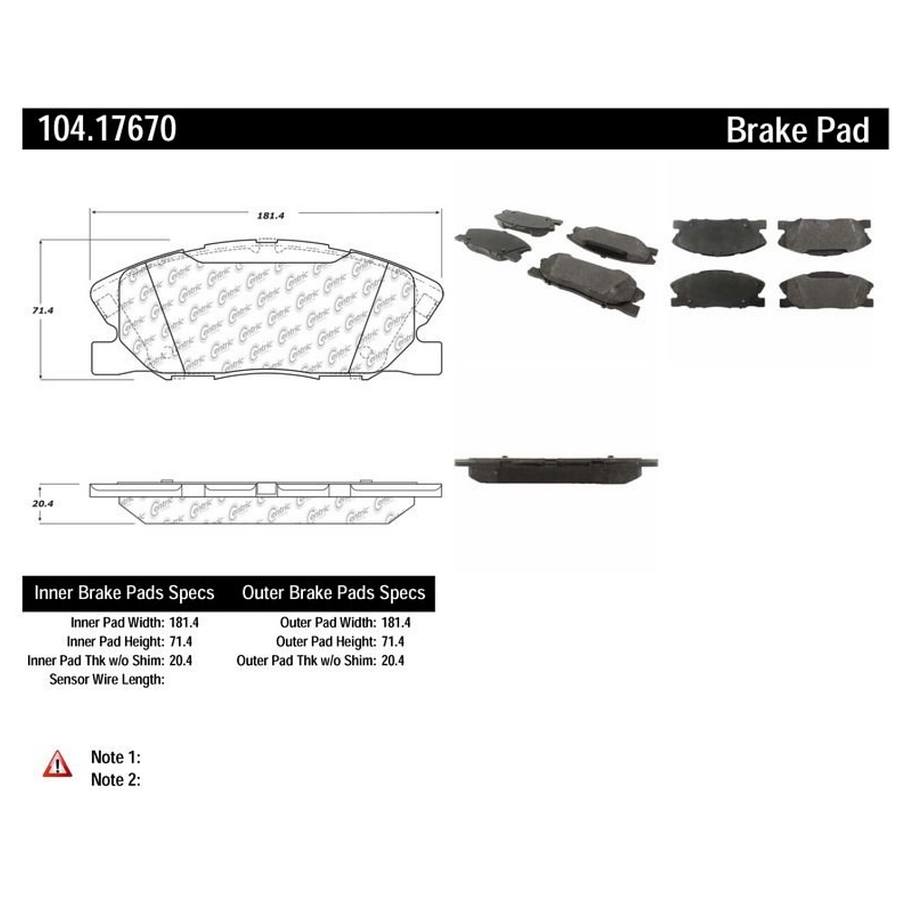 Pastillas Freno Chrysler 300 2011-2023 Delantero 2