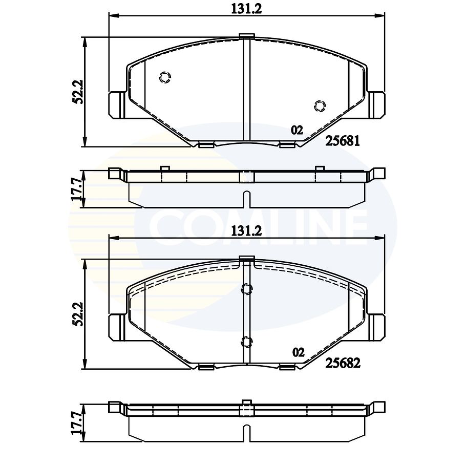 Pastillas Freno Volkswagen Vento 2010-2018 Delantero 3