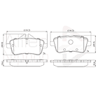 Pastillas Freno Mercedes Benz ML250 2011-2019 Trasero 4