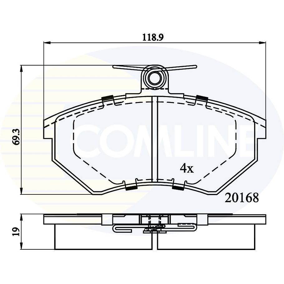 Pastillas Freno Volkswagen Passat Variant 1994-1997 Delanter 3