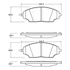 Pastillas Freno Chevrolet Aveo 2012-2020 Delantero 2