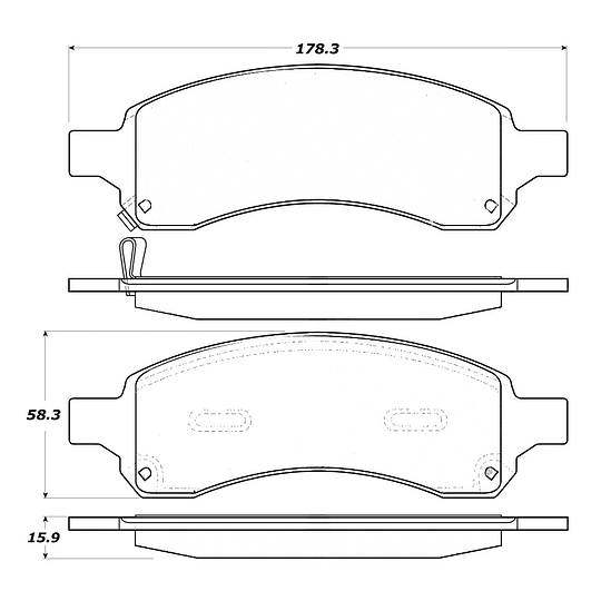 Pastillas Freno Buick Rainier 2004-2007 Delantero