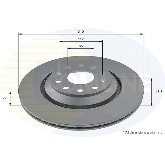 Disco Freno COMLINE ADC1493V