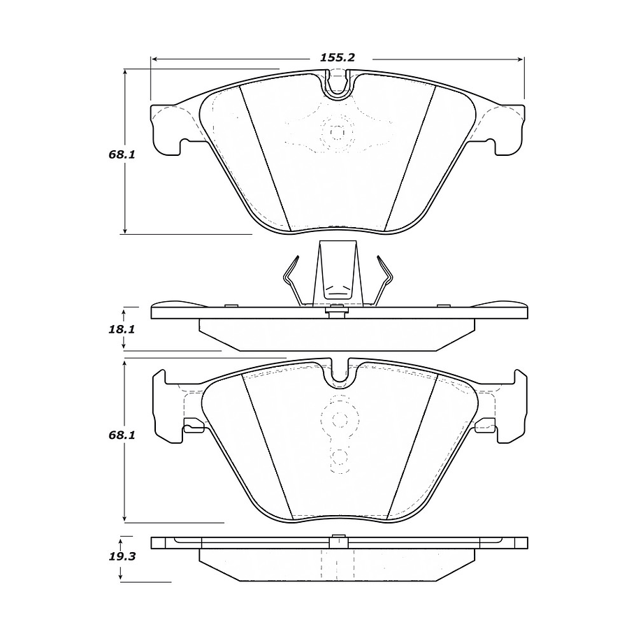 Pastillas Freno POSIQUIET 104.15050 1