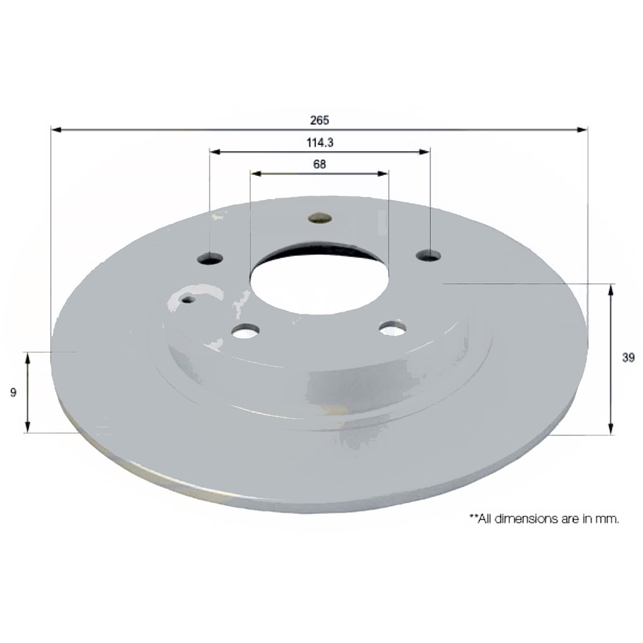 Disco Freno Mazda 3 2013-2018 Trasero 4