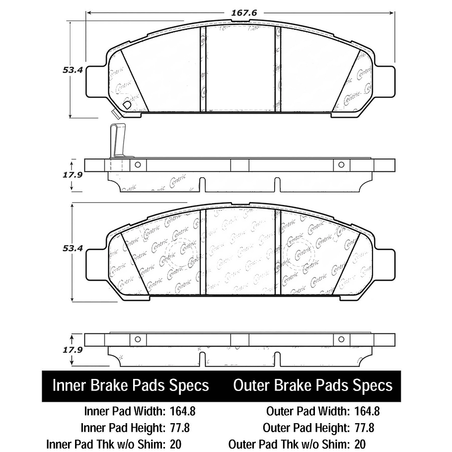 Pastillas Freno Dodge Sprinter 2007-2010 Trasero 4