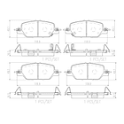Pastillas Freno Honda CR-V 2017-2023 Trasero 4