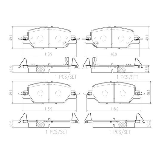 Pastillas Freno Honda CR-V 2017-2023 Trasero