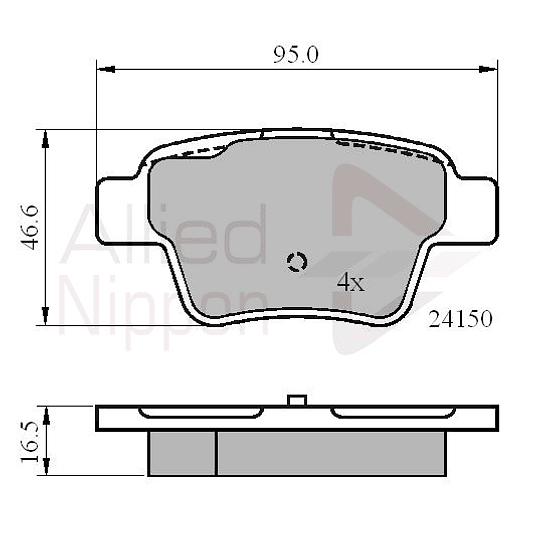 Pastillas Freno ALLIED NIPPON ADB01658