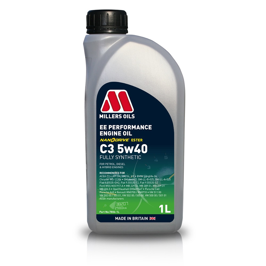 Aceite Motor MILLER´S EE Performance Engine Oil C3 5w40. For 2