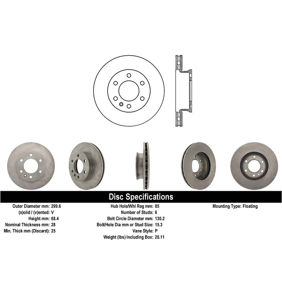 Disco Freno Freightliner Sprinter 2006-2018 Delantero 3