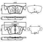 Pastillas Freno Lincoln MKZ 2013-2020 Trasero 4