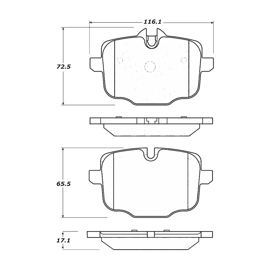 Pastillas Freno BMW X5 xDrive45e 2019-2023 Trasero 4