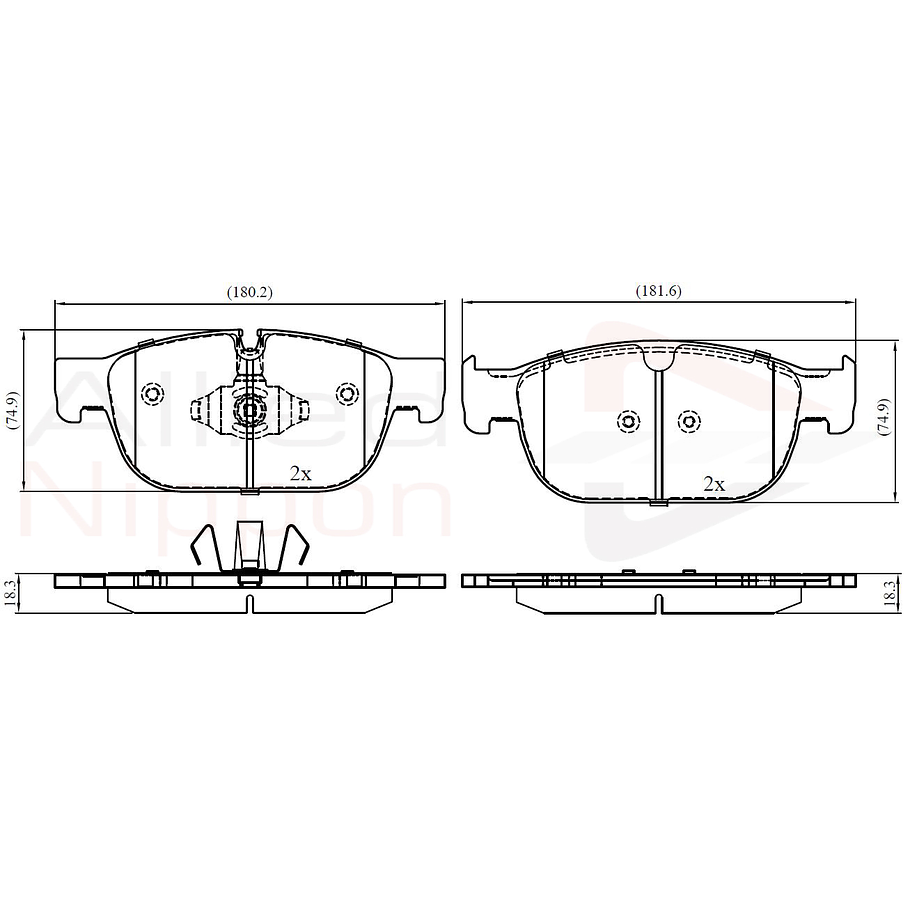 Pastillas Freno Volvo S90 2017-2023 Delantero 4