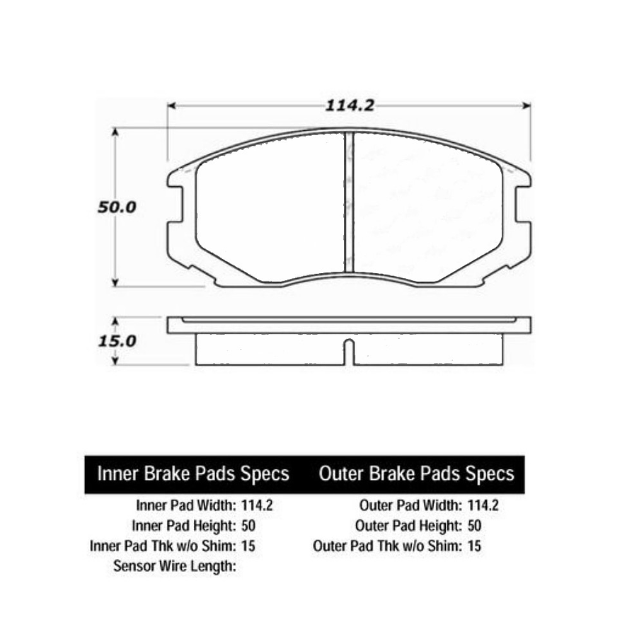 Pastillas Freno Mitsubishi Mirage 1992-2012 Delantero 2