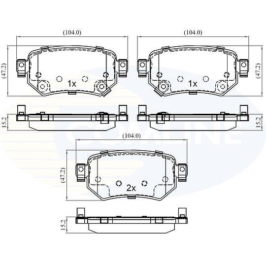 Pastillas Freno COMLINE CBP32386