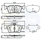 Pastillas Freno Lincoln MKZ 2013-2020 Trasero 4
