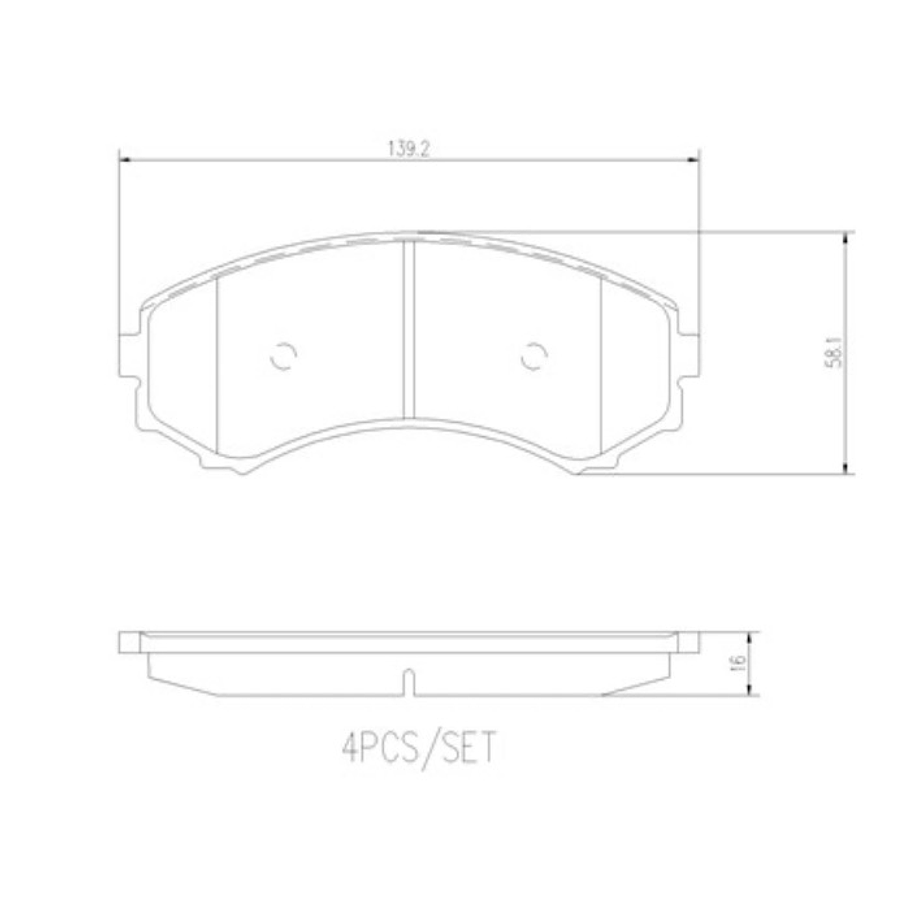 Pastillas Freno Mitsubishi Montero 1999-2006 Delantero 3