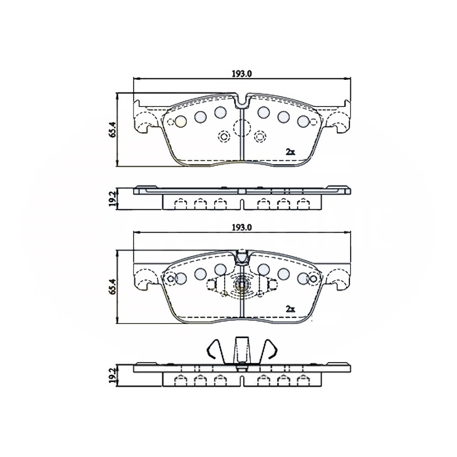 Pastillas Freno Land Rover Range Rover Sport 2014-2022 Delan 4