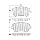 Pastillas Freno Mercedes Benz C230 2001-2007 Delantero 3