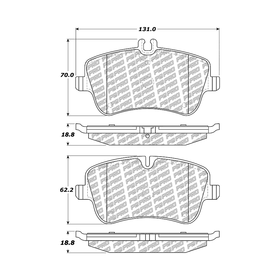 Pastillas Freno Mercedes Benz C230 2001-2007 Delantero 3
