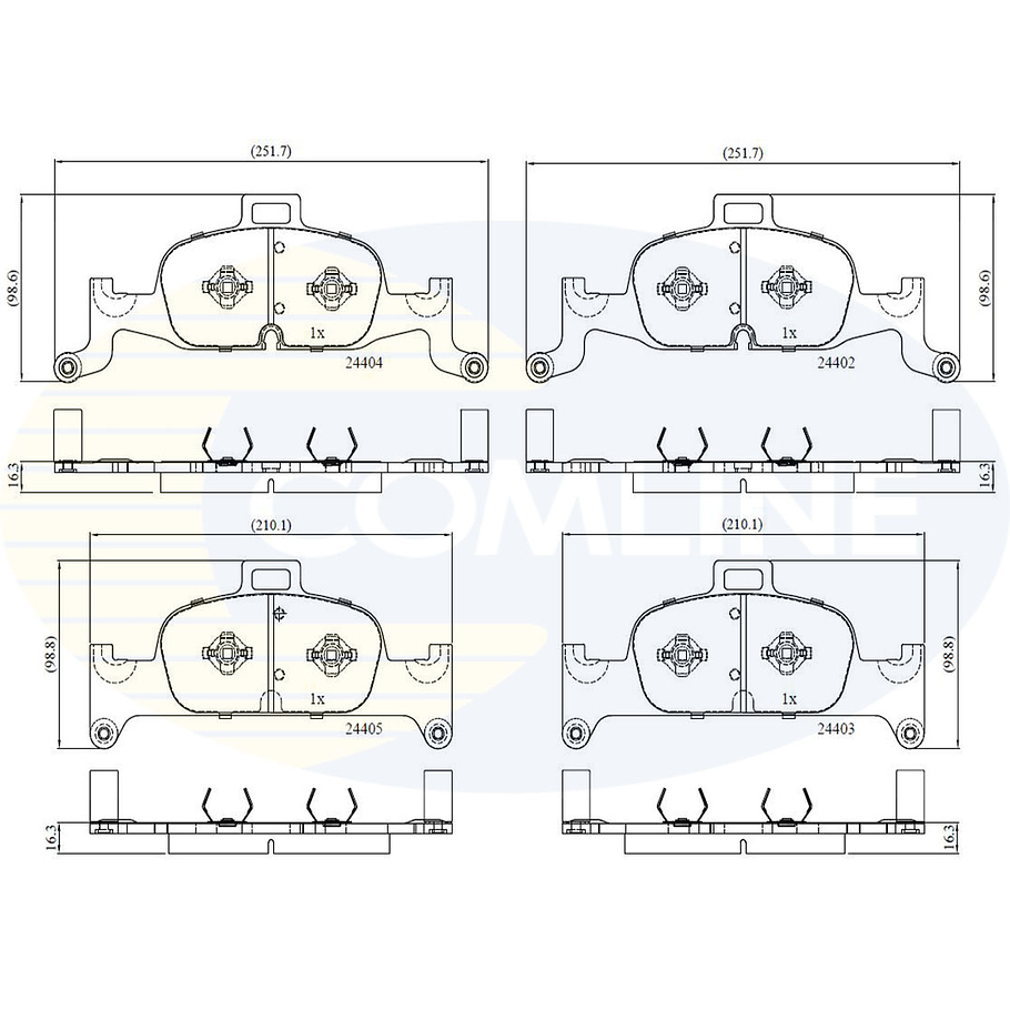 Pastillas Freno Audi A6 Quattro 2018-2023 Delantero 3