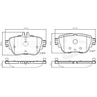 Pastillas Freno Mercedes Benz E400 2017-2023 Trasero 4