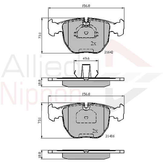 Pastillas Freno BMW 530i 1995-2003 Delantero